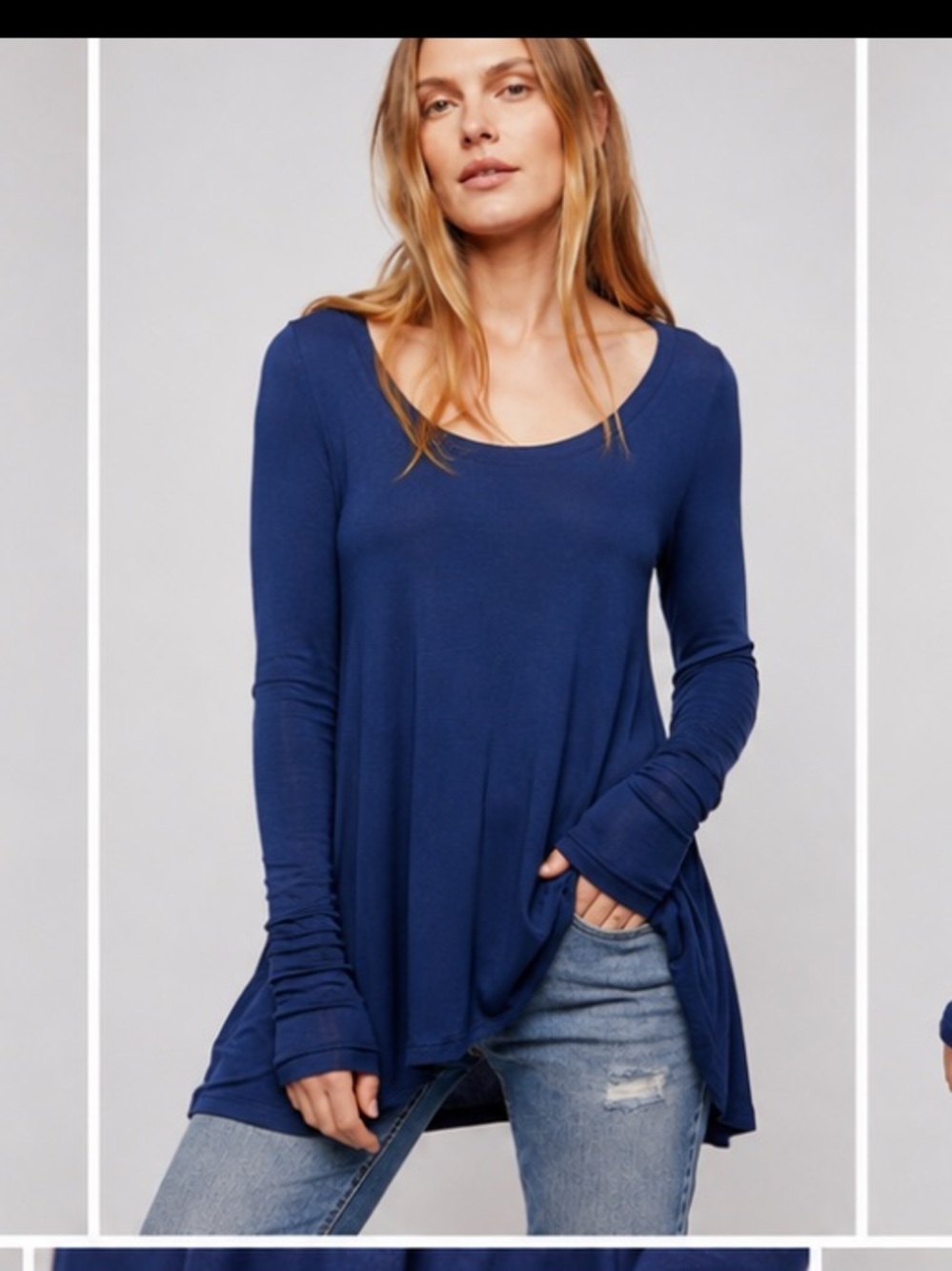 Free People January Tee – Dark Blue